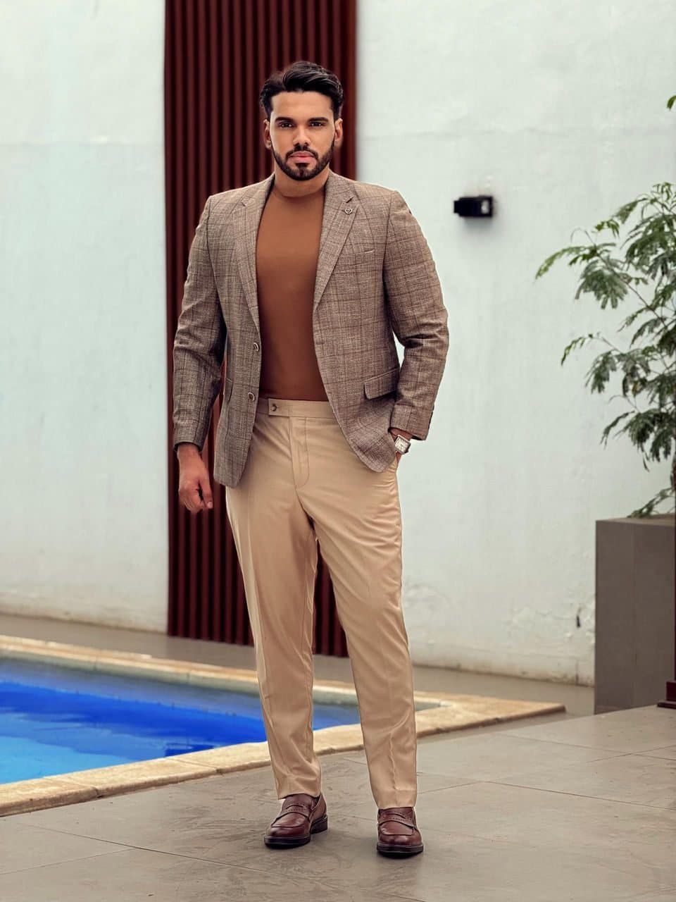 Blazer homme à carreaux classiques