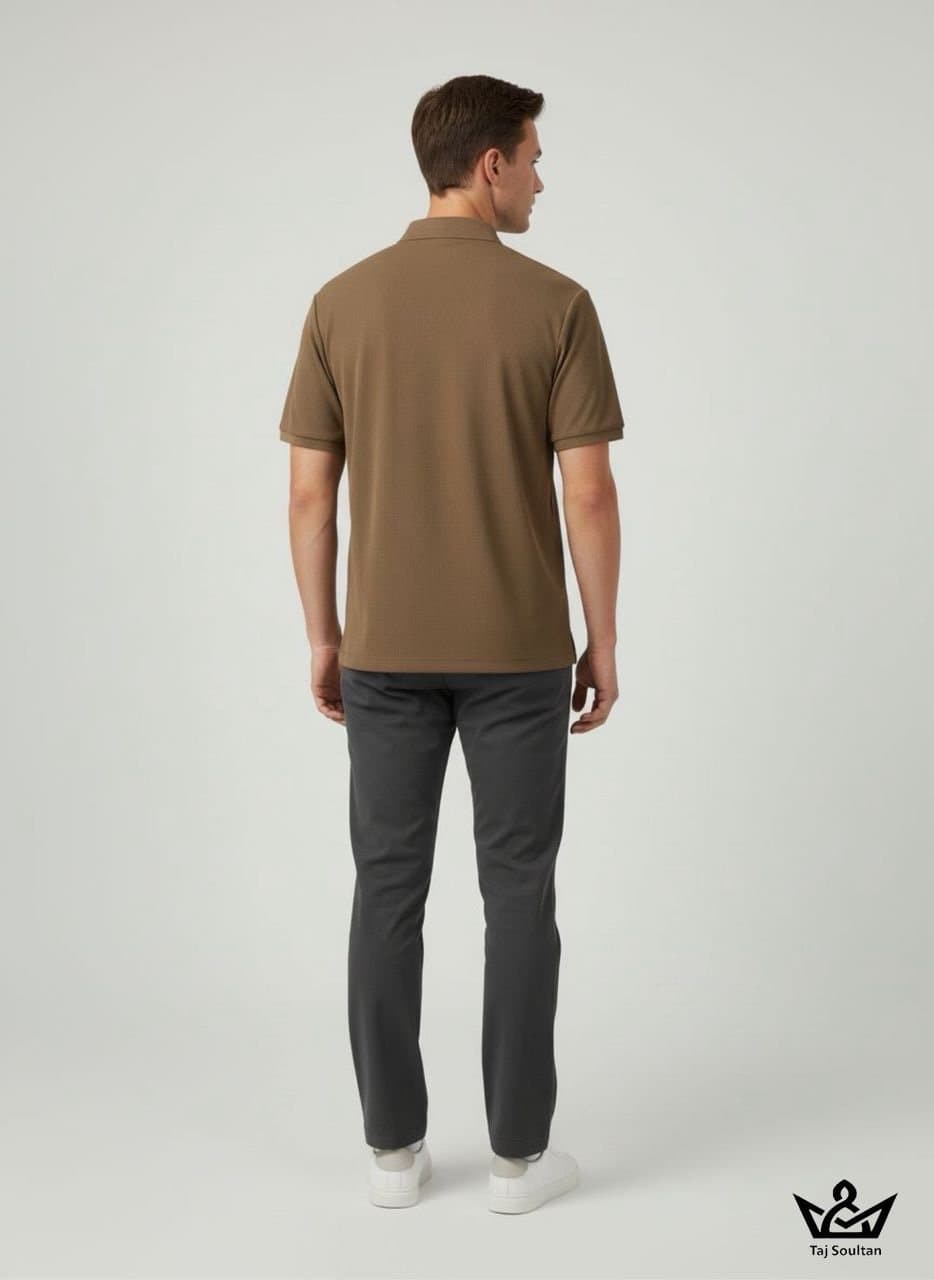 Polo homme marron
