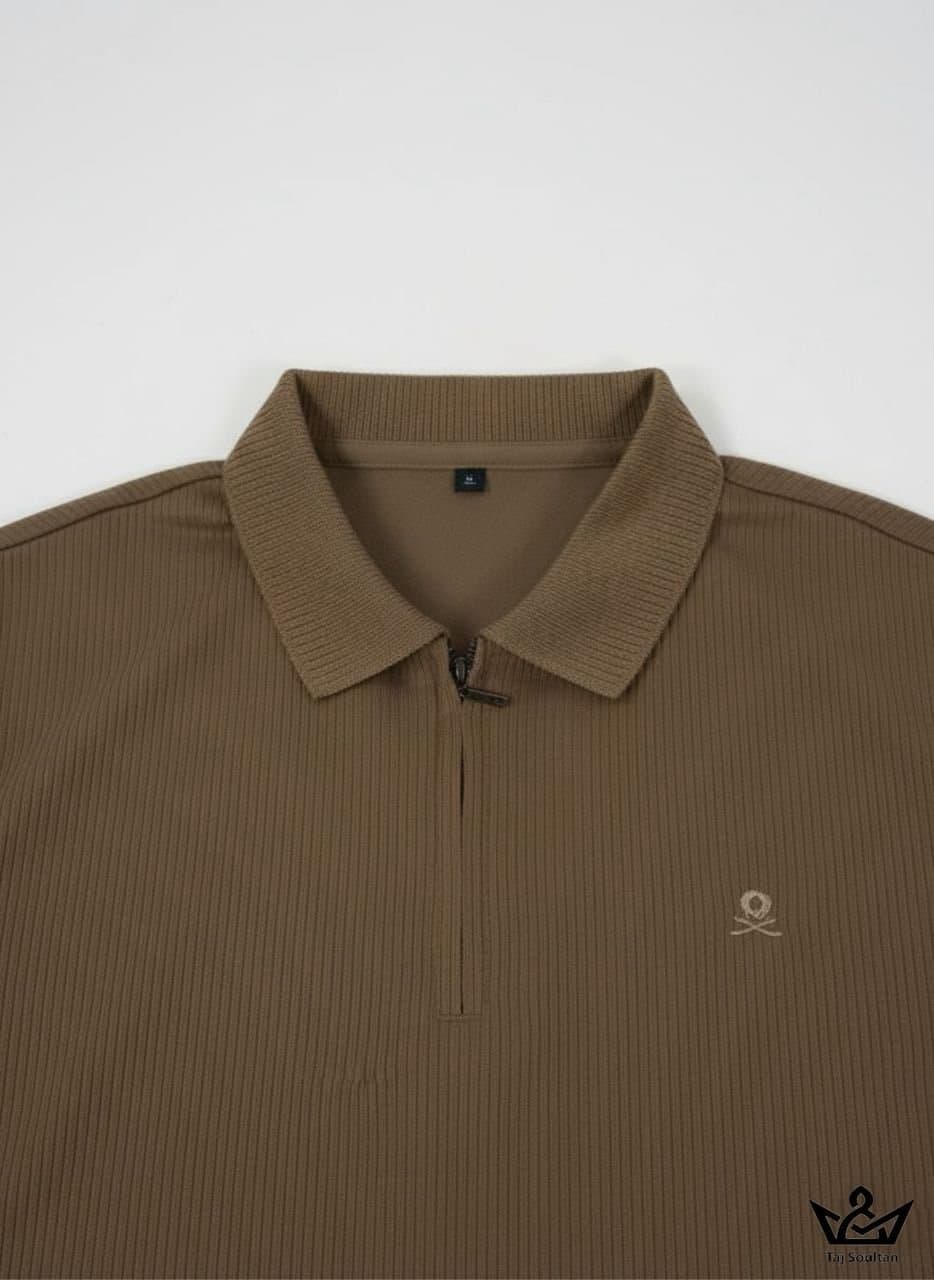 Polo homme marron