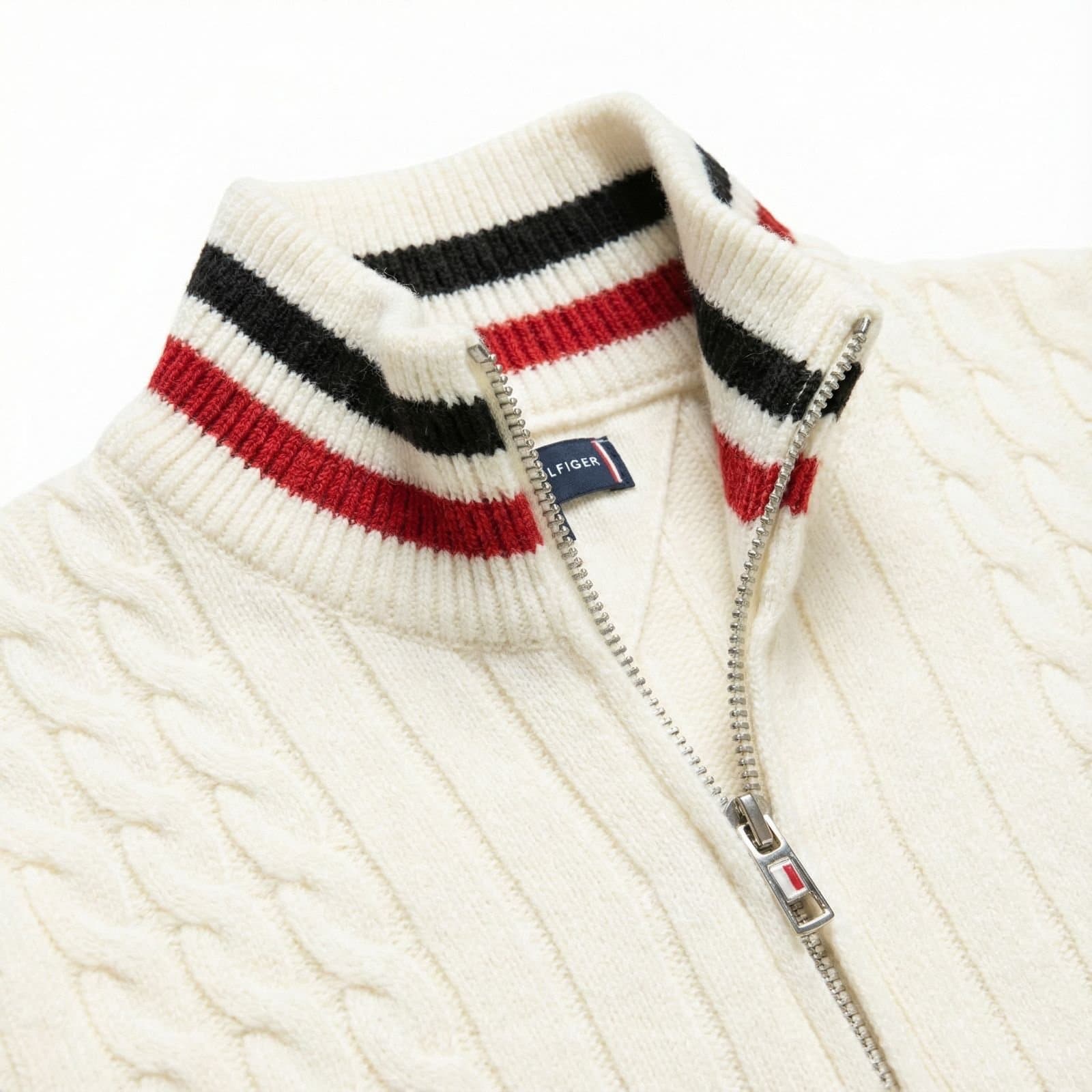 Pull homme en laine à demi-zip