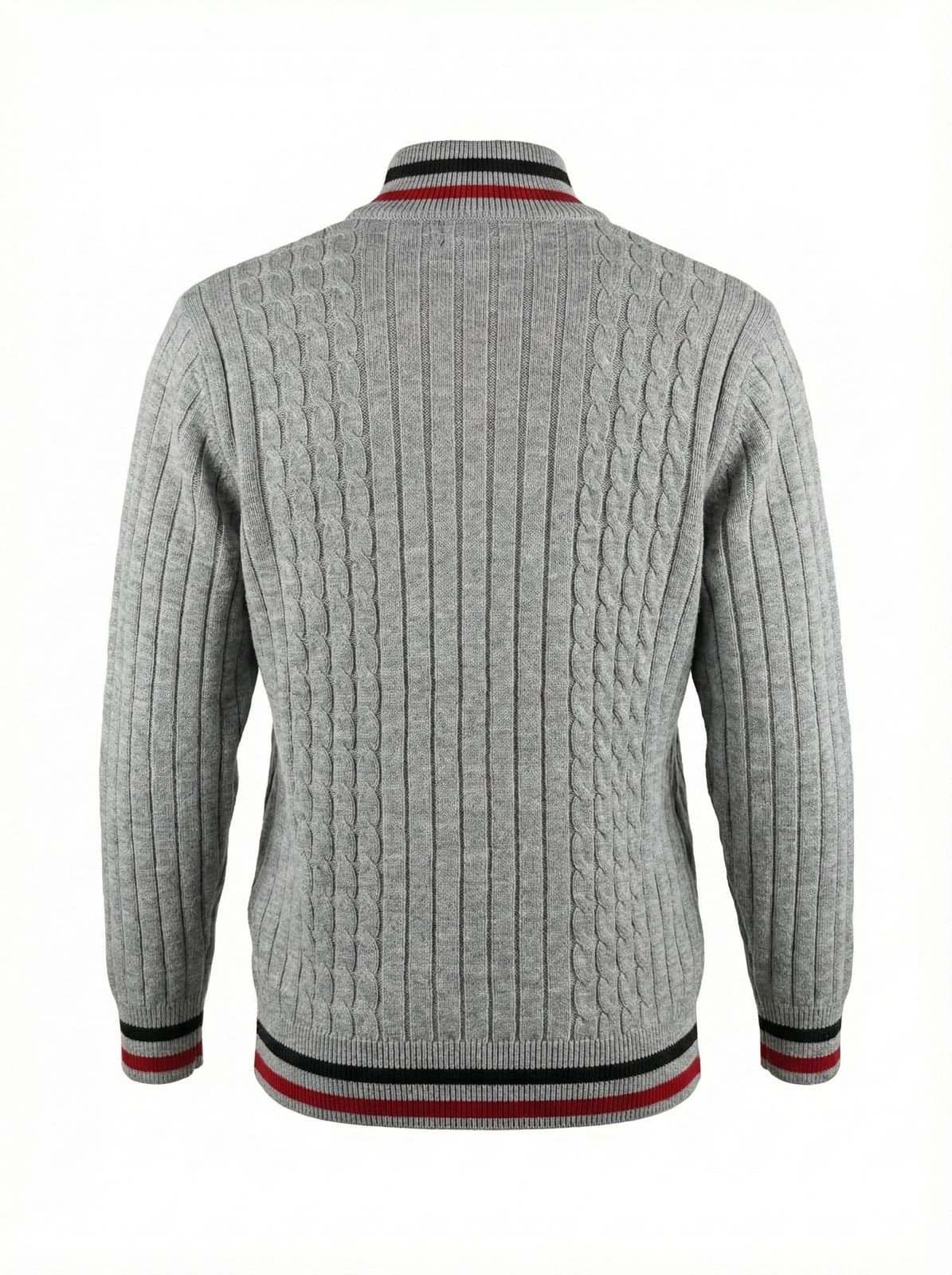Pull homme en laine à demi-zip