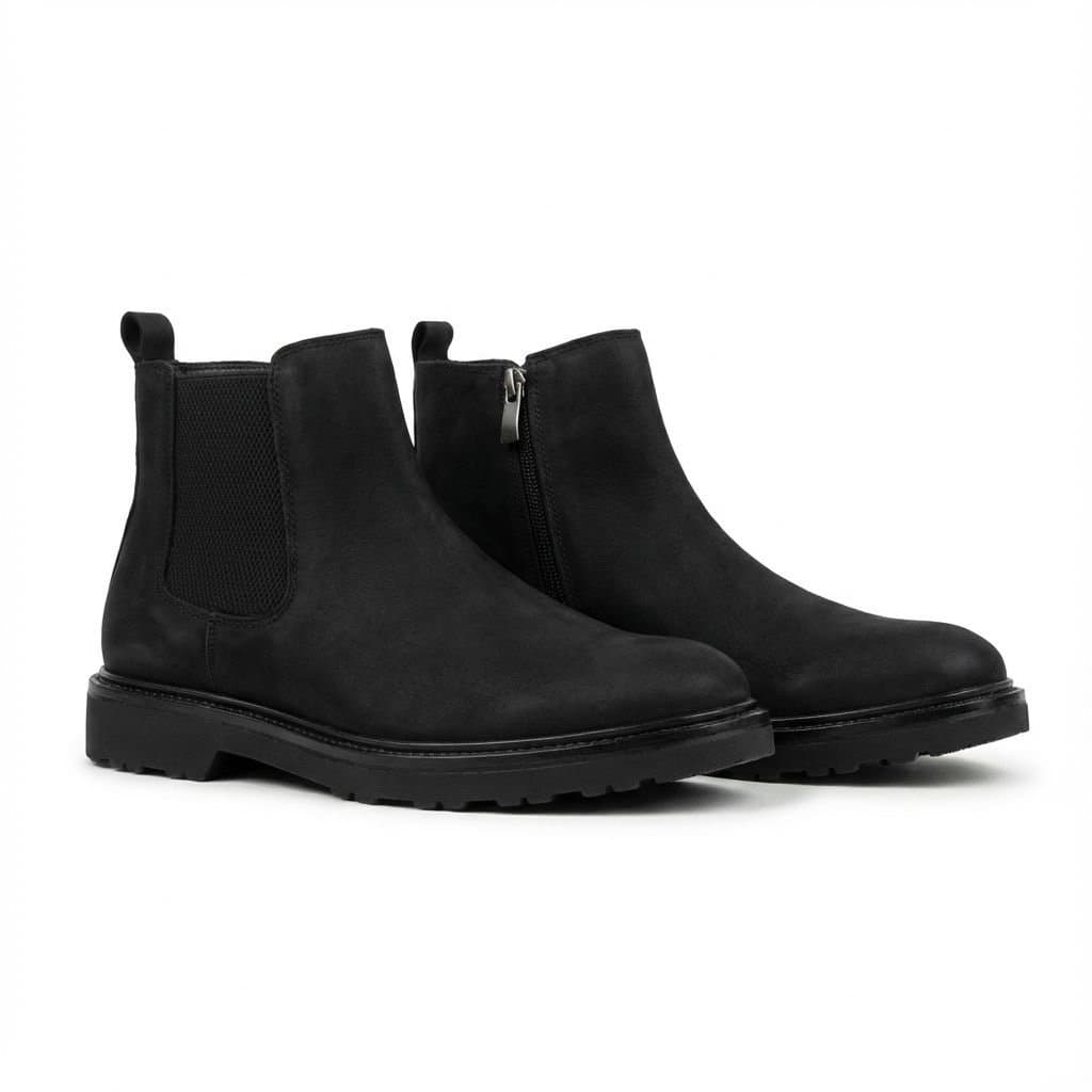 Bottes en cuir pour homme