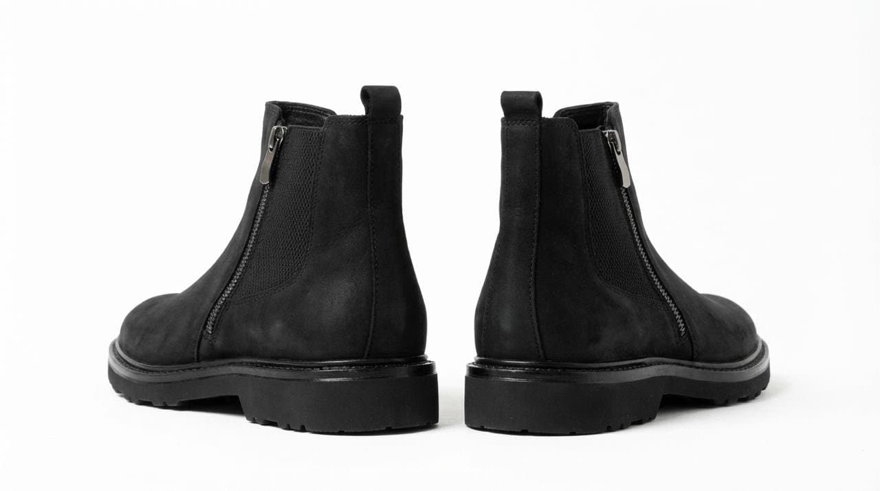 Bottes en cuir pour homme