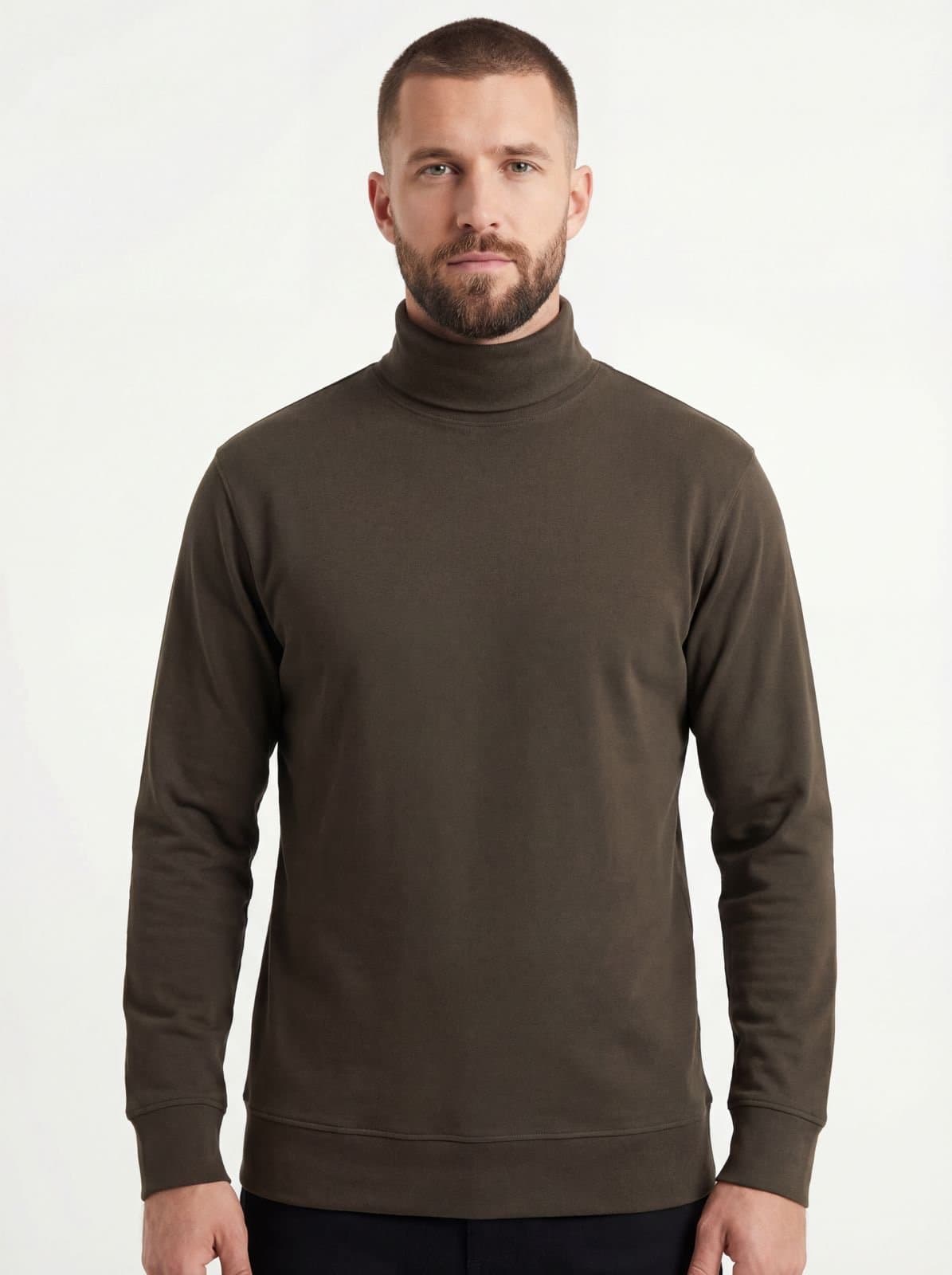Pull homme à col roulé