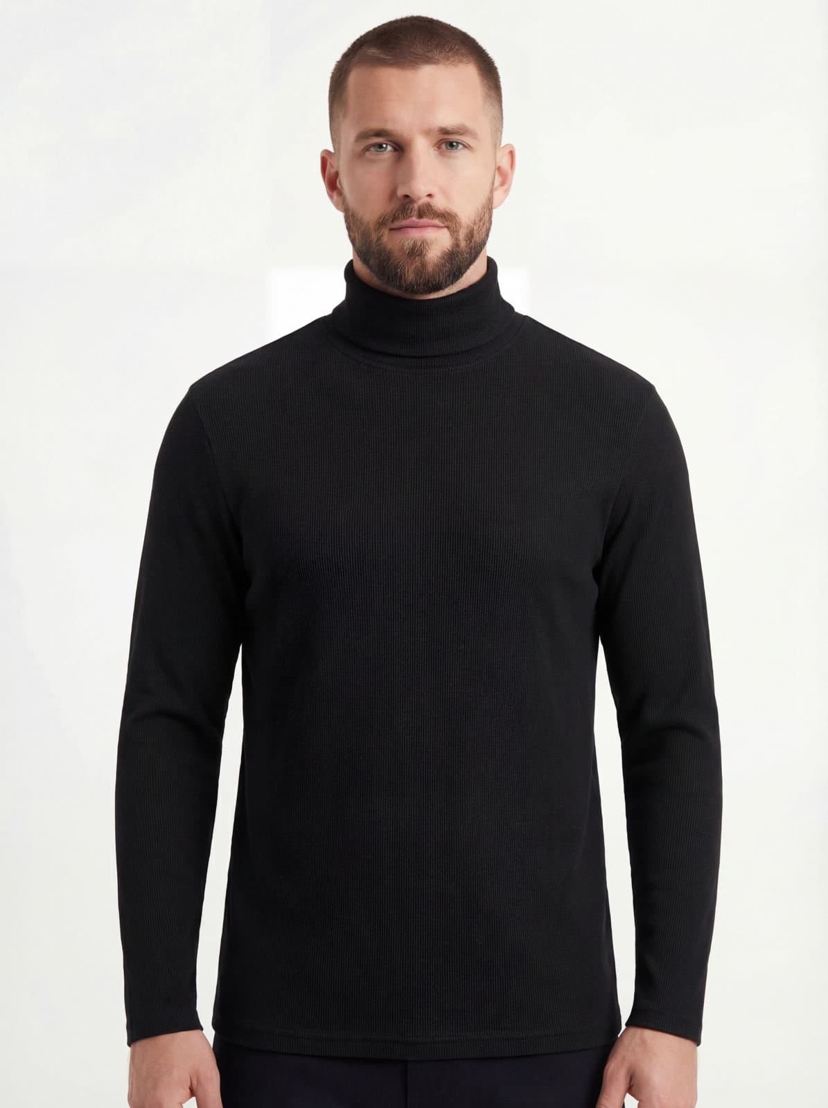 Pull homme à col roulé
