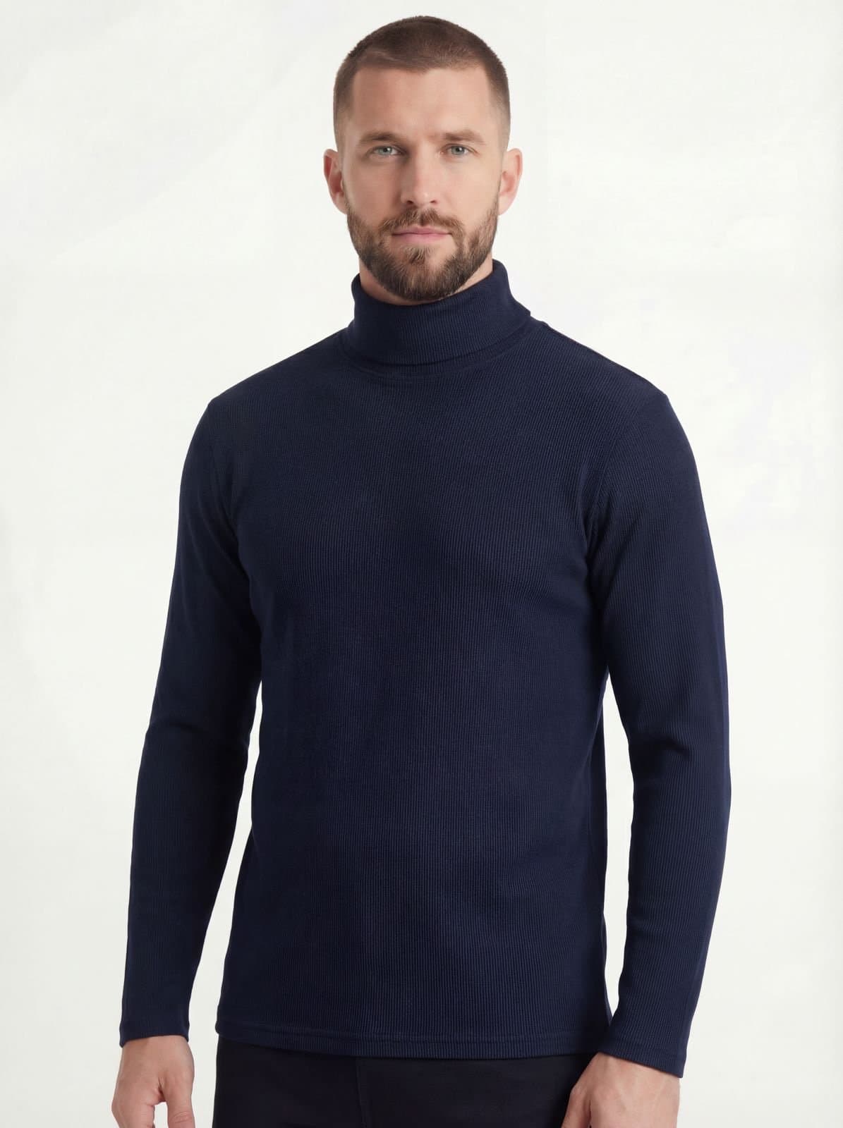 Pull homme à col roulé