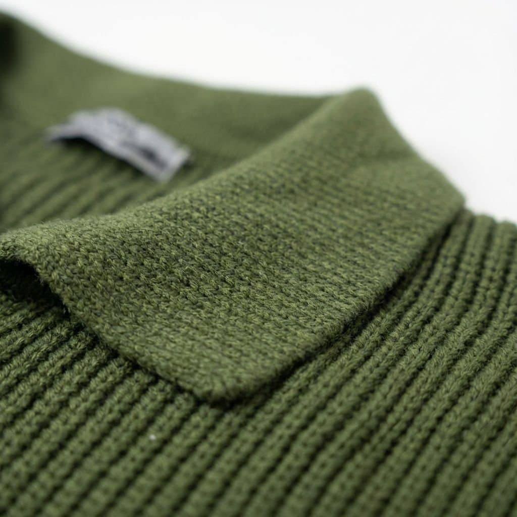 Pull polo homme en maille