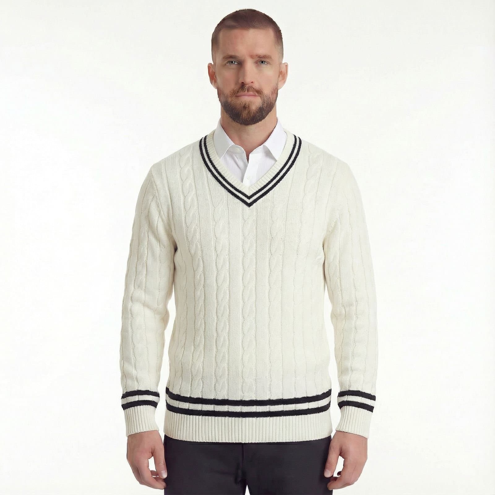 Pull à col en V