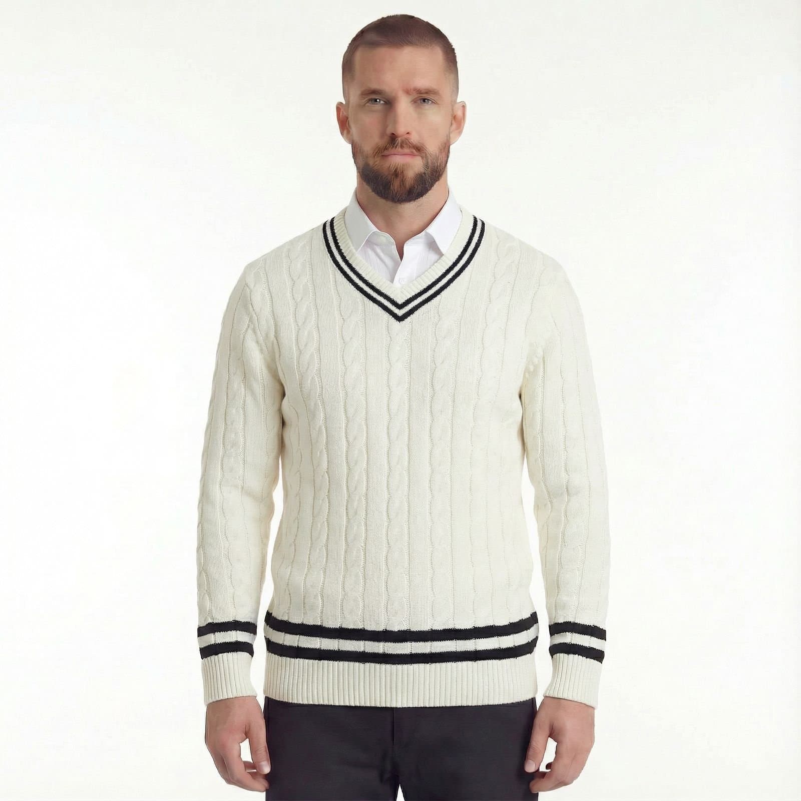 Pull à col en V
