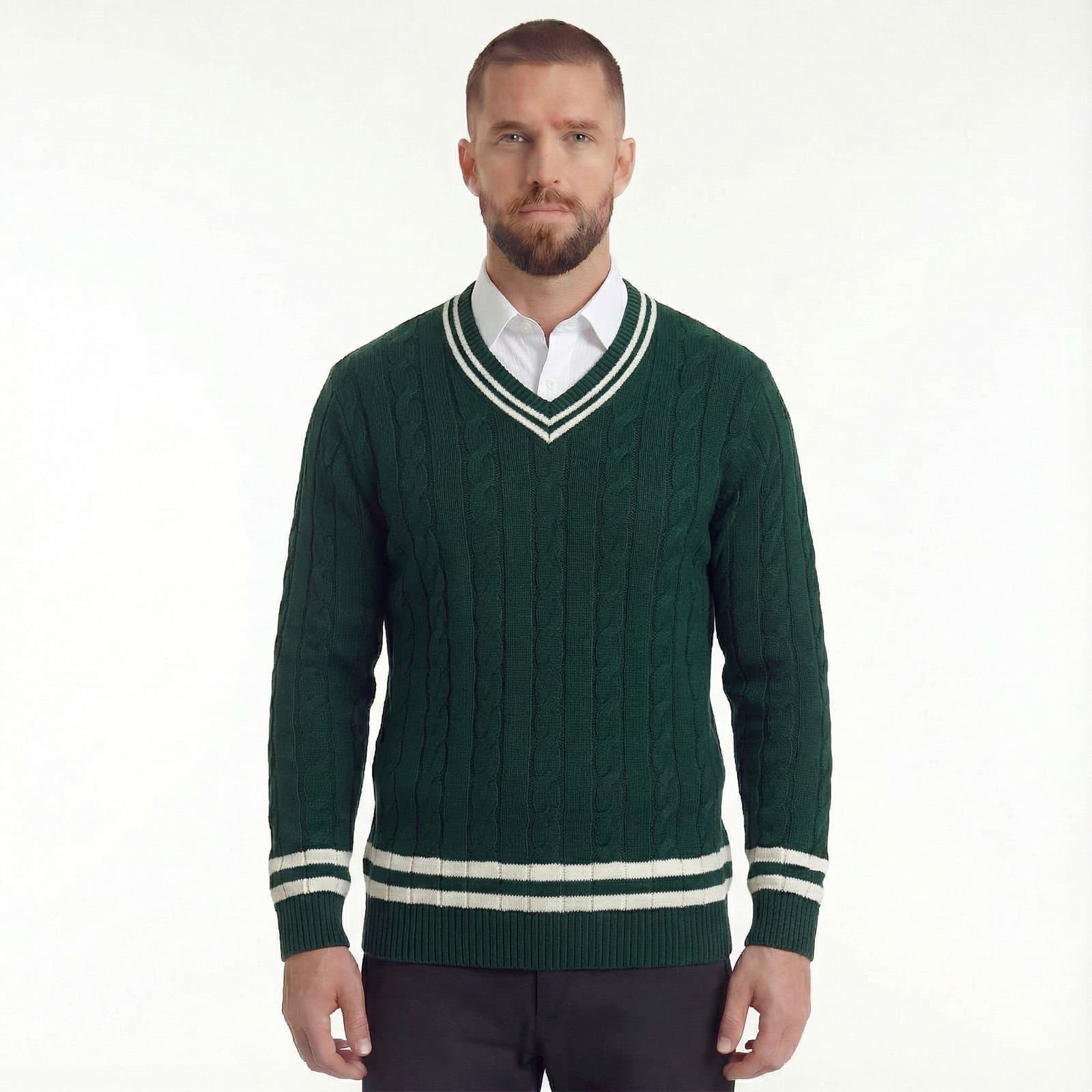 Pull à col en V