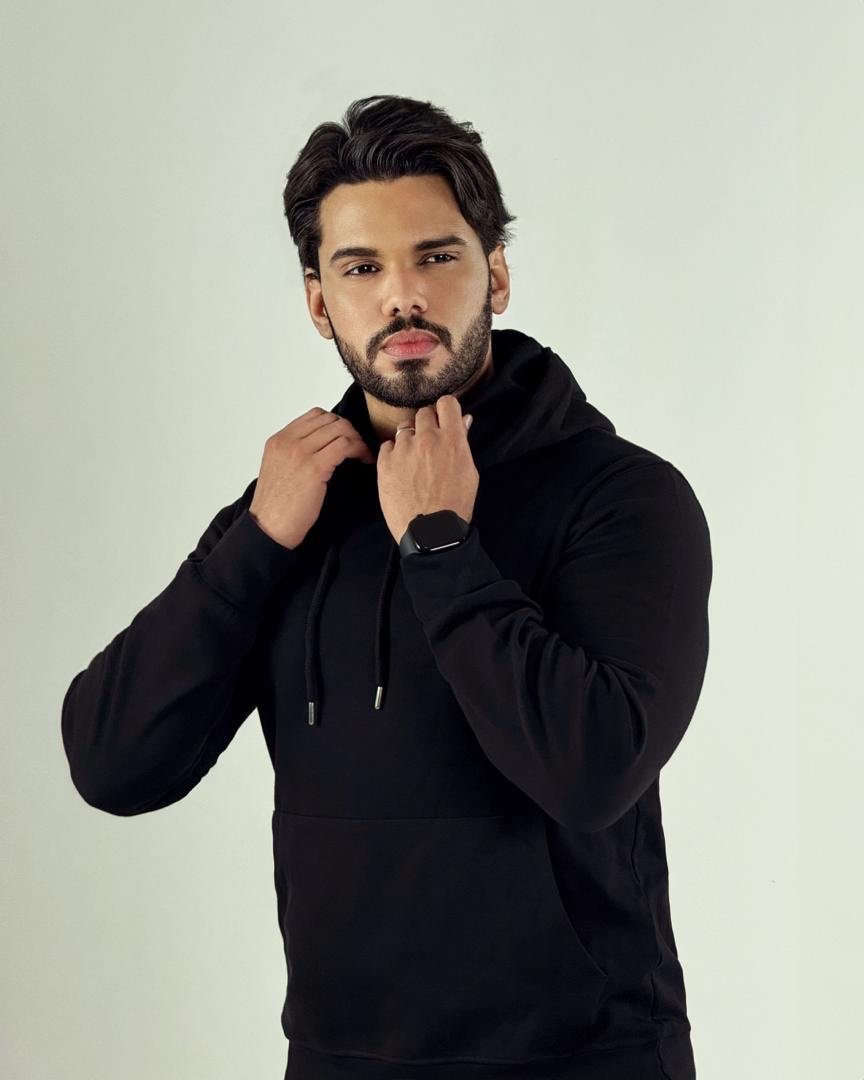 طقم هودي رجالي قطني