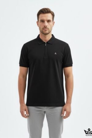 قميص بولو رجالي أسود