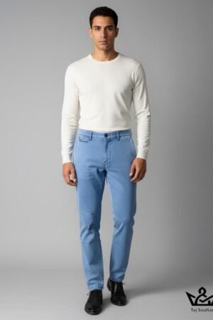 Pantalon Bleu Clair Homme