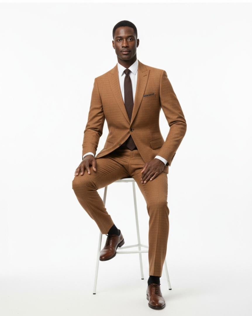 Costume Turc de Luxe Couleur Caramel - الصورة 2