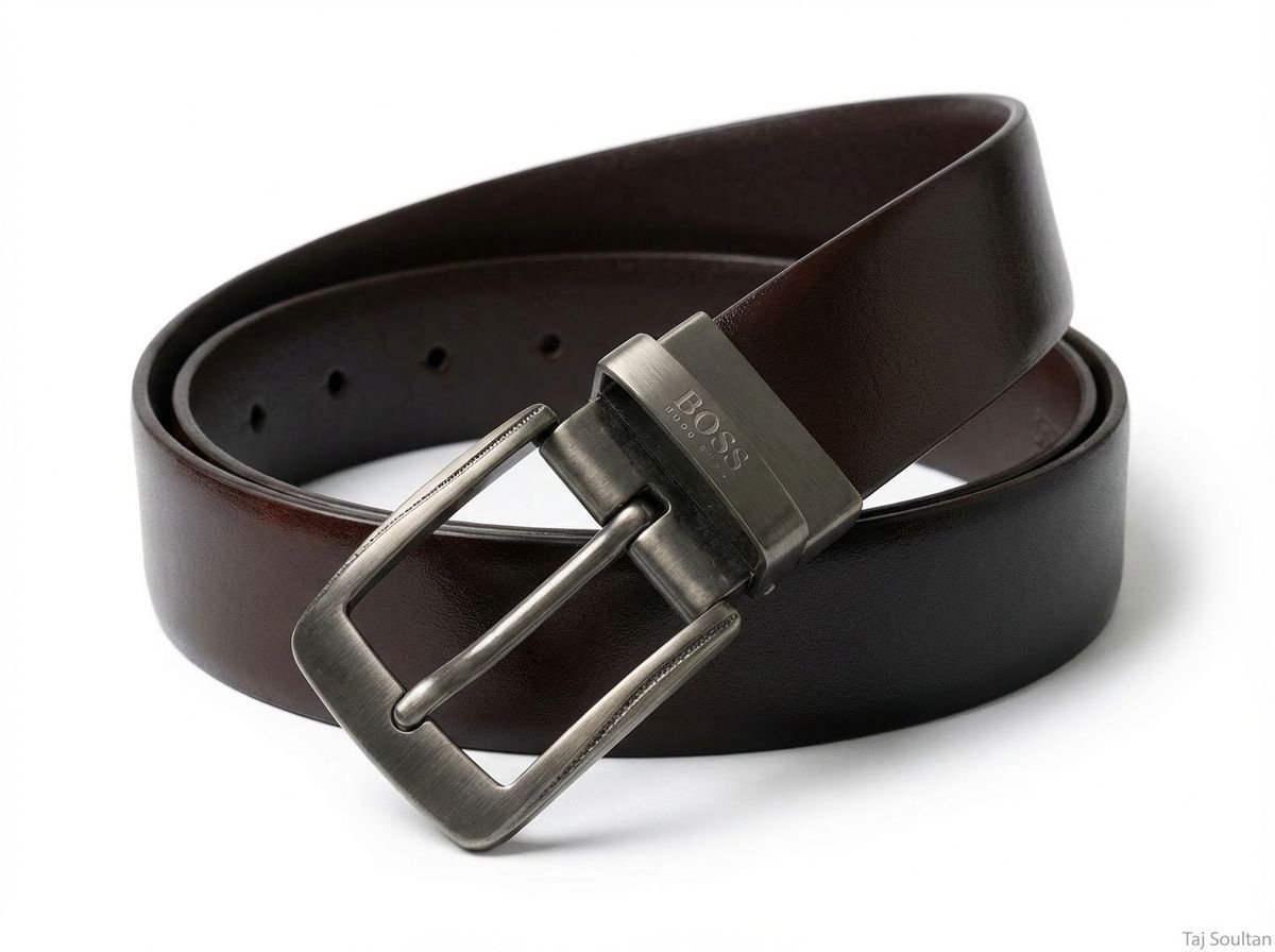 حزام جلد فاخر للرجال - الصورة 2